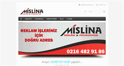 Desktop Screenshot of mislinareklam.com